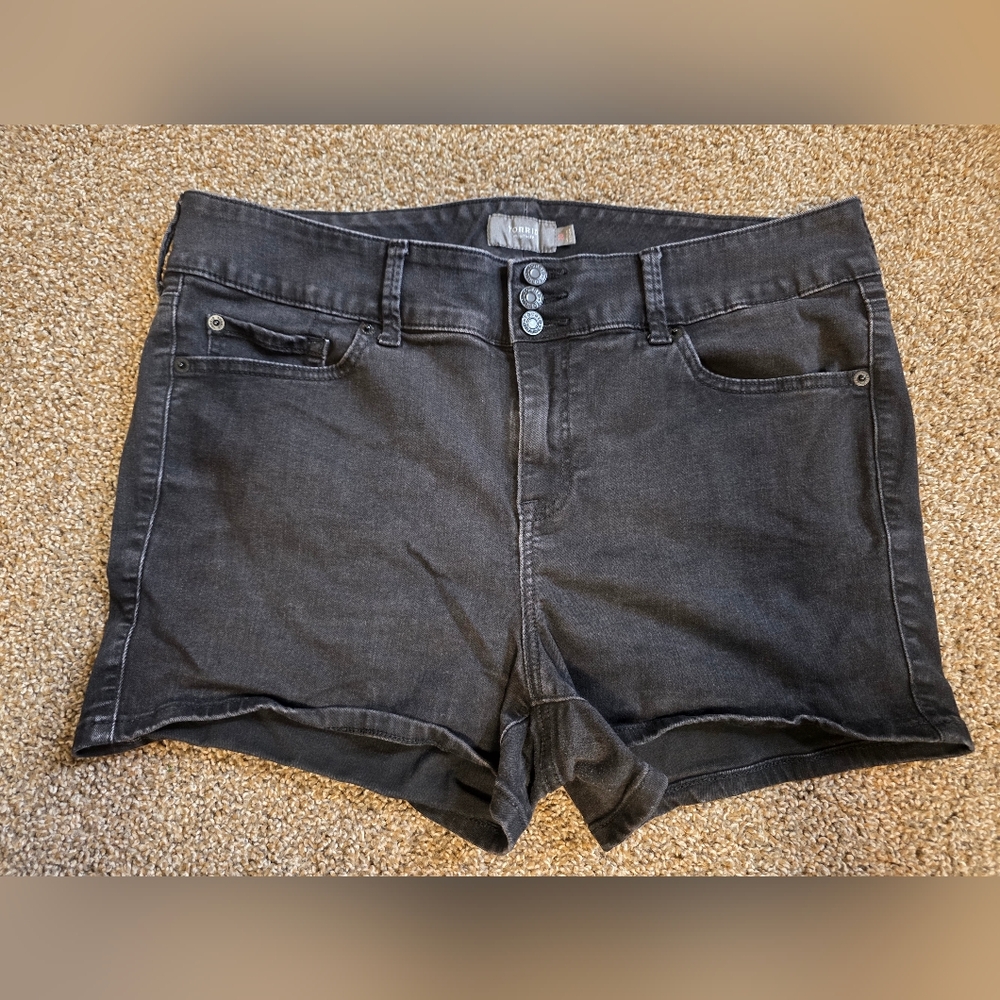 Torrid Black Jean Shorts 20